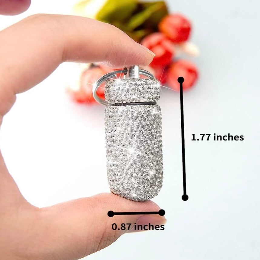 Rhinestone Vitamin Case