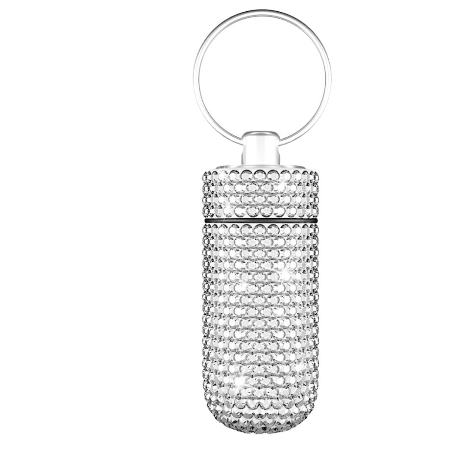 Rhinestone Vitamin Case